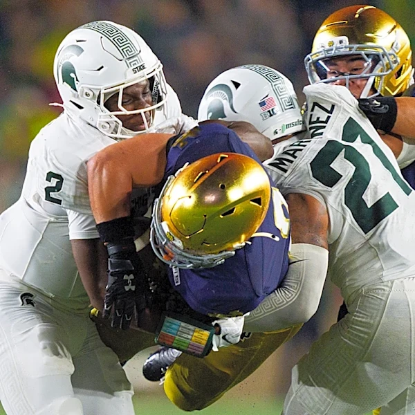 PFF ranks the top five defenders from Michigan State's game with ND