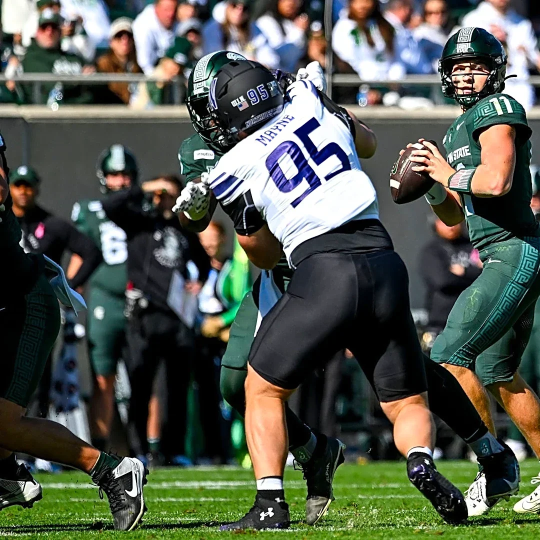 No. 25 Northwestern blocks Michigan State football's upset attempt