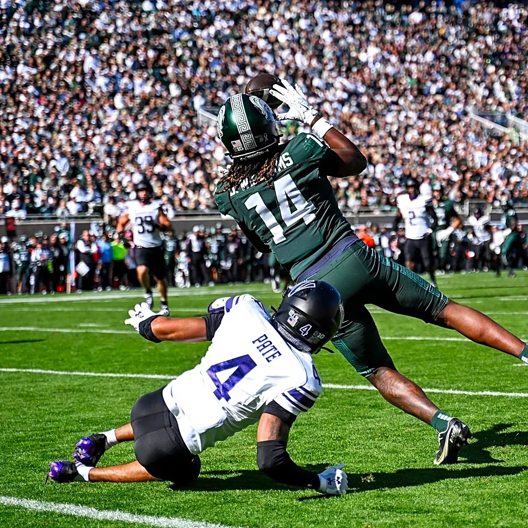 PFF ranks Michigan State's top five offensive players vs. Northwestern