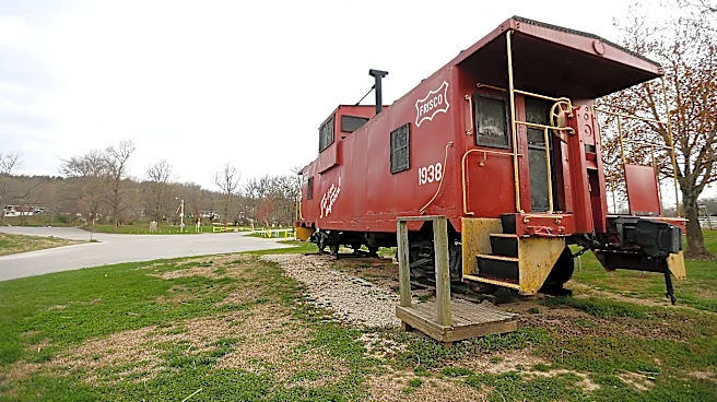 Ozark's Historic Frisco caboose moved to new location
