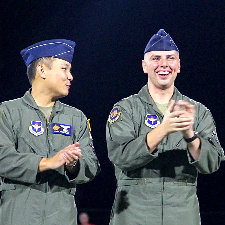 Air Force pilot honors alma mater with rare flyover prior to Republic vs Webb City