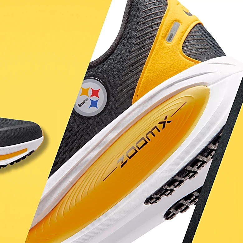 Pittsburgh Steelers Nike Vomero 18 running shoes just dropped, how to buy