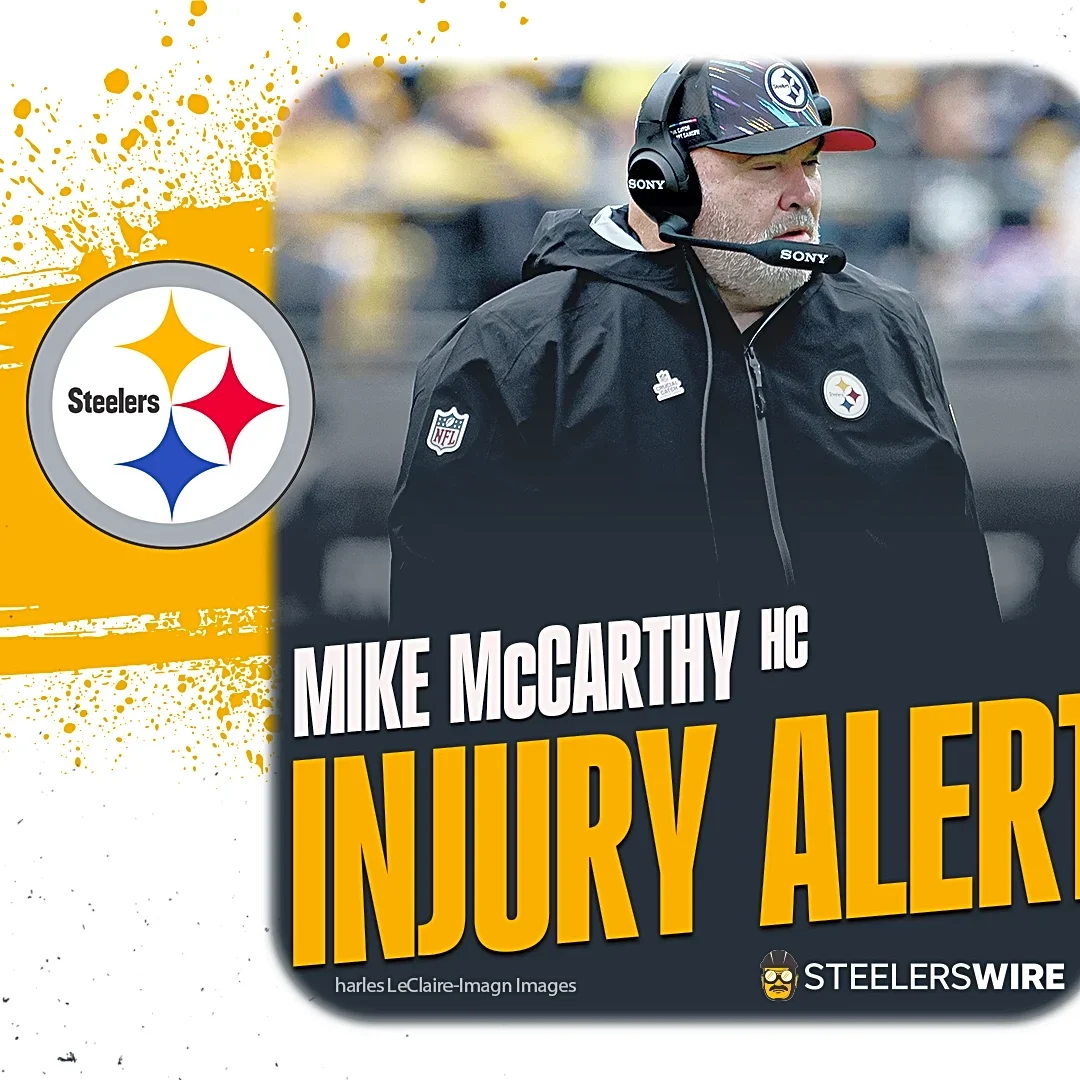 Steelers HC Mike McCarthy spends halftime in blue medical tent