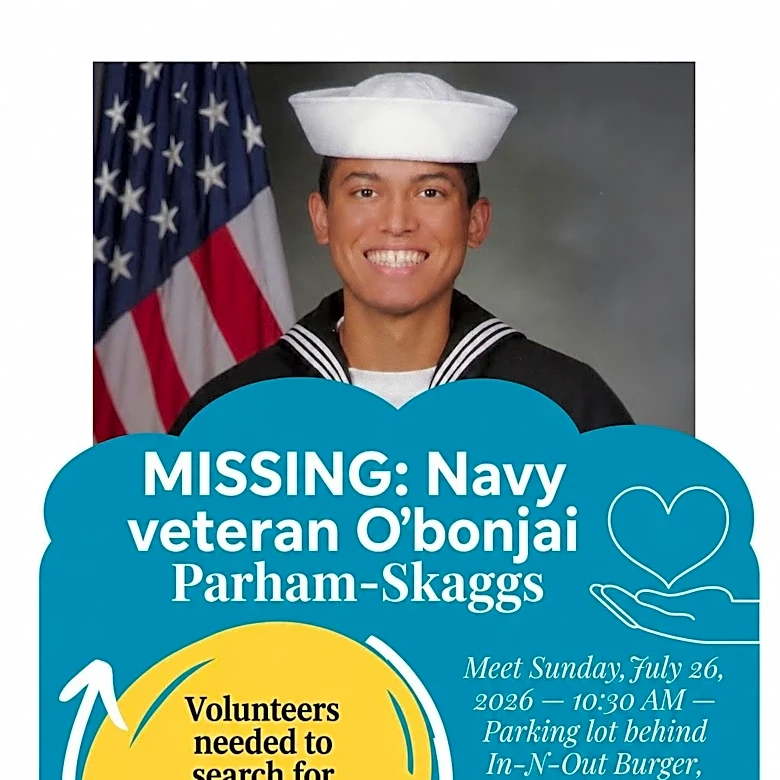 Stockton family searches for missing 23-year-old Navy veteran