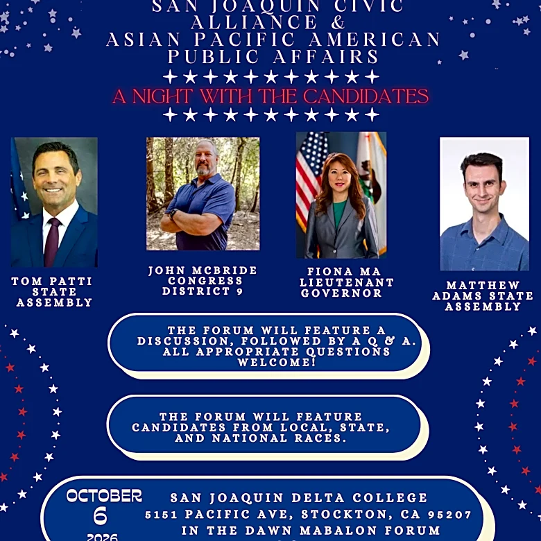 Before casting your ballot, attend 'Night with the Candidates' at Delta College