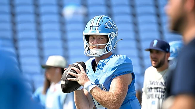 UNC football helmet stickers for win over ETSU