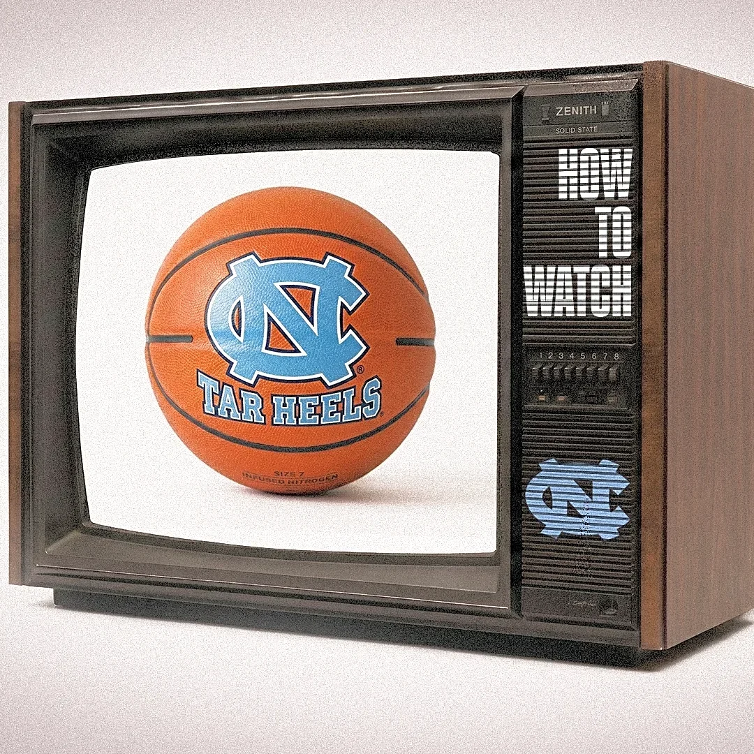 What channel is UNC's October 18 basketball exhibition at Indiana on?