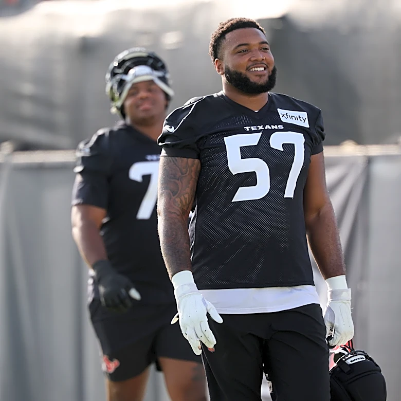 Texans HC DeMeco Ryans names Blake Fisher 'most improved' offensive lineman