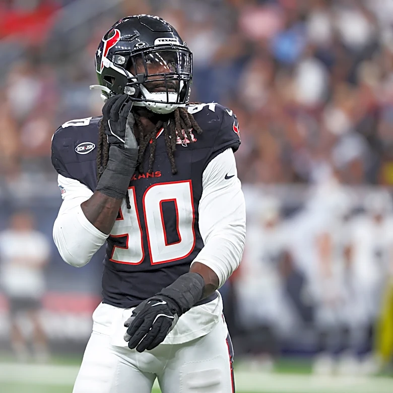 WATCH: Texans DE Jadeveon Clowney delivers booming hit on Bills QB Josh Allen for first sack of 2026