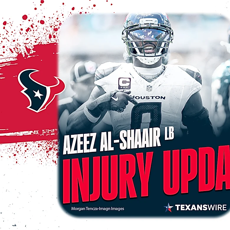 Texans injury update: LB Azeez Al-Shaair questionable to return with grion injury