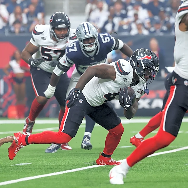 WATCH: Woody Marks TD gives Texans late lead over Cowboys in fourth