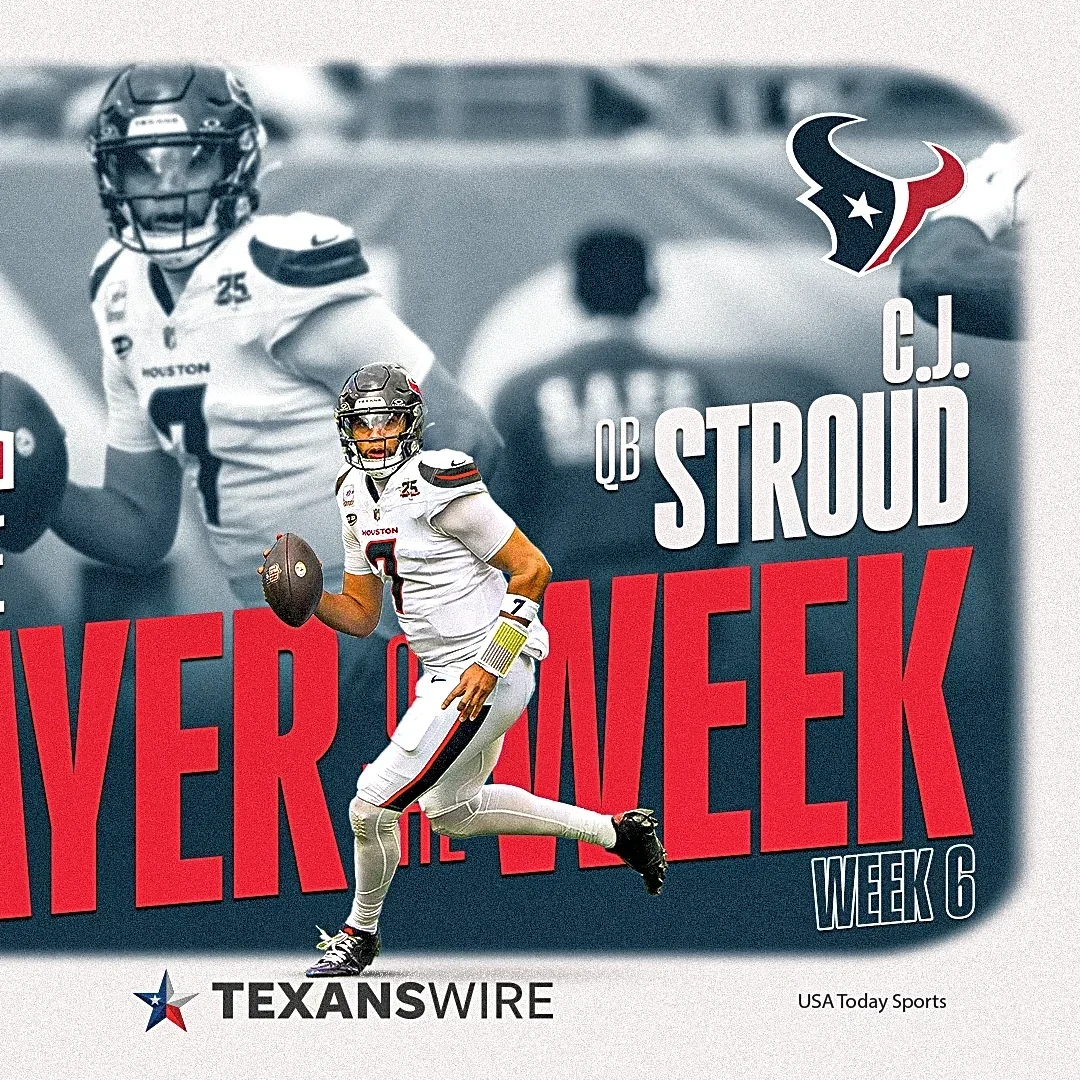 Texans QB C.J. Stroud named AFC Offensive Player of the Week after Jags' win