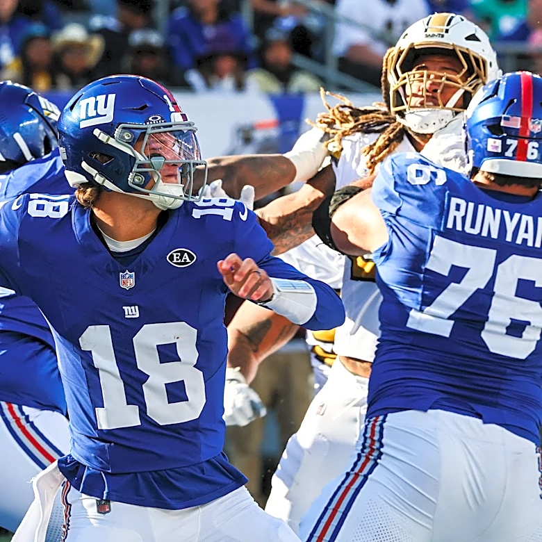 Texans DC Matt Burke on preparing for Giants QB J.J. McCarthy