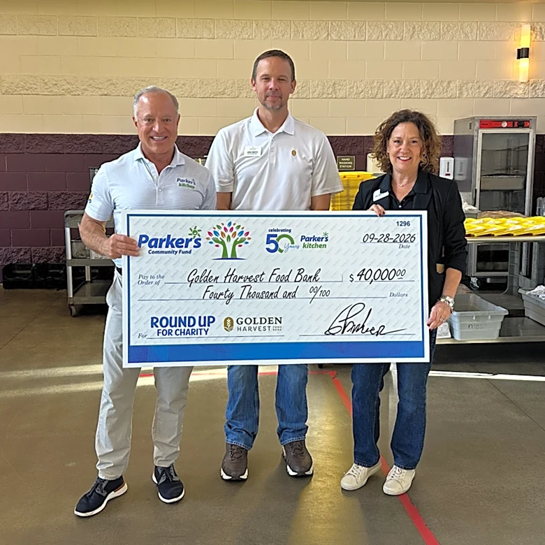 Parker’s Kitchen gives $100,000 to schools, food bank