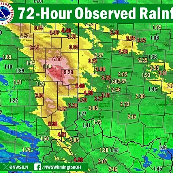 See rainfall totals in Ohio, Indiana for derecho storm