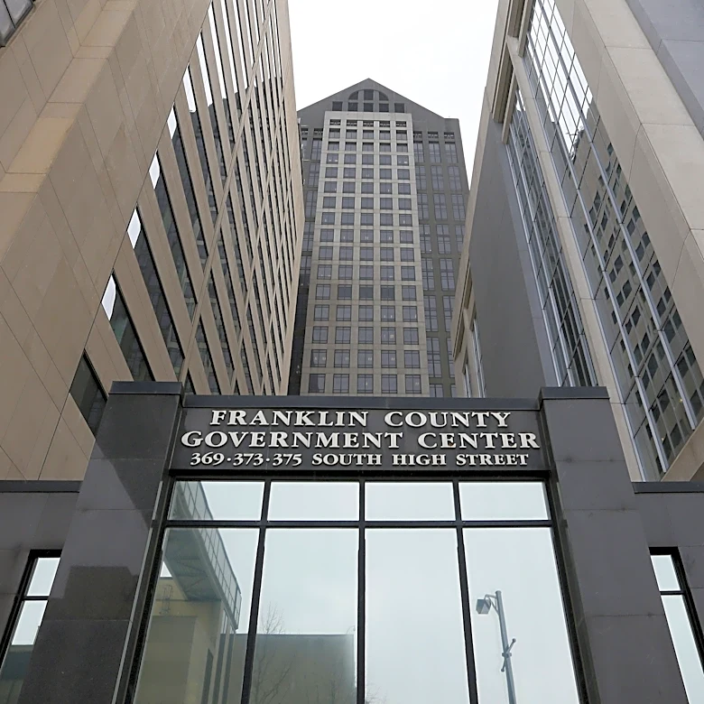 A Franklin County court temporarily closed after heavy rain damage