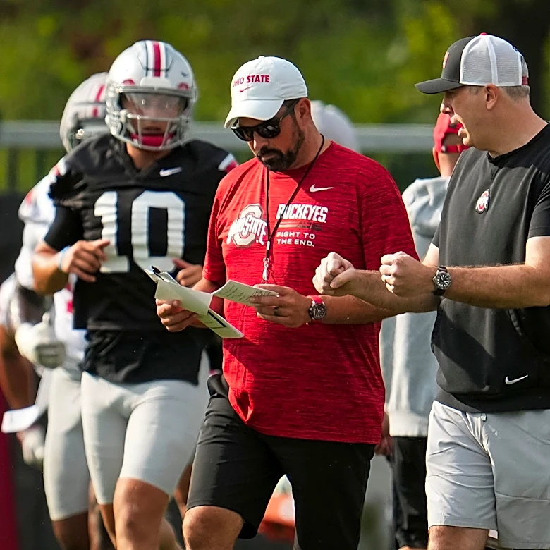 Ryan Day encouraged by Arthur Smith's early impact on Ohio State offense