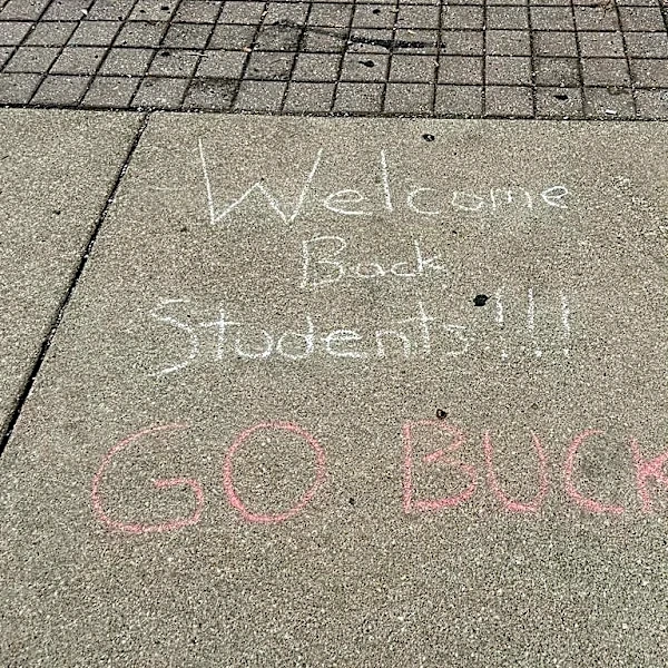 Ohio senator tests OSU chalking ban with sidewalk message