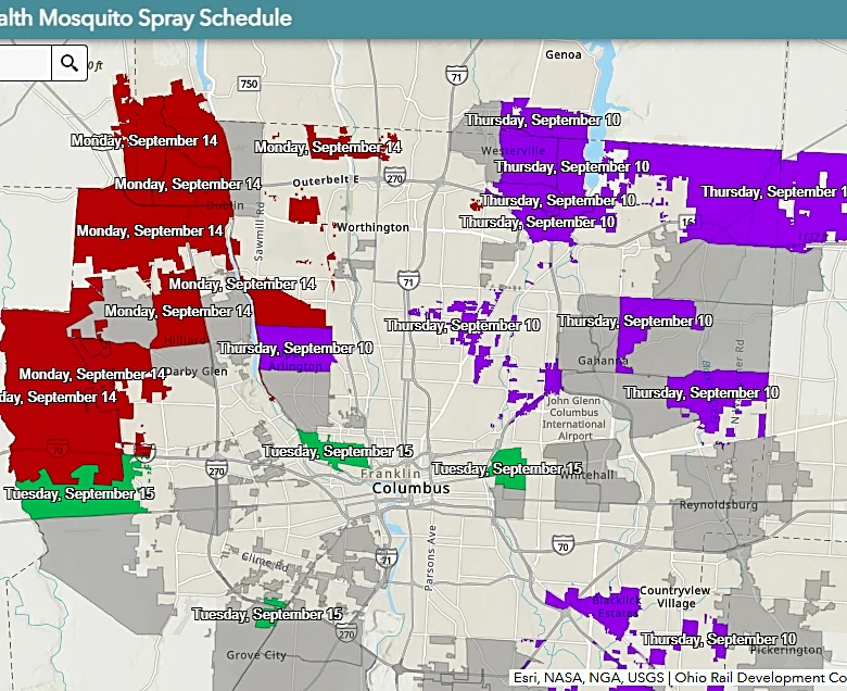 Franklin County to spray for West Nile mosquitoes. Here’s when and where