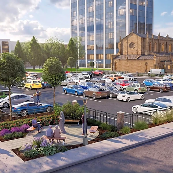 Diocese wants to raze Downtown building for parking, but city may balk
