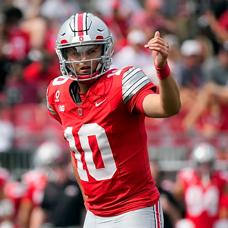 Julian Sayin still building chemistry with Ohio State WRs after Kent State win