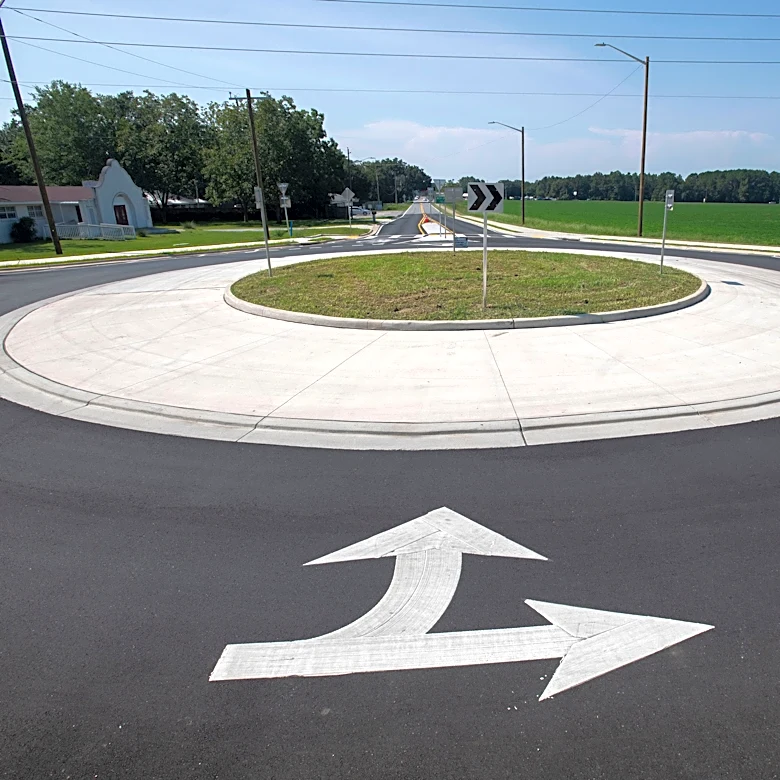 Are Ohio roundabouts big enough for trucks? Yes, because of this feature