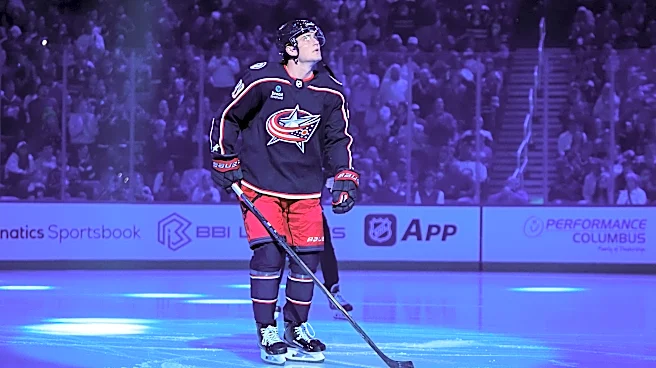 Matthew Knies bursts onto the scene in Columbus Blue Jackets debut