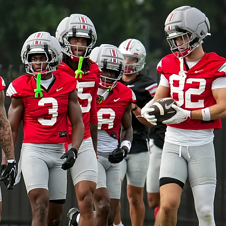 2 Ohio State football receivers questionable for game against Maryland