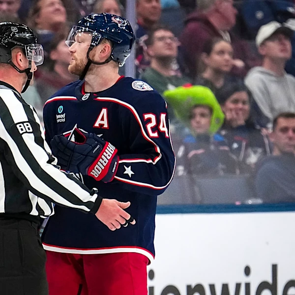 Columbus Blue Jackets forward Mathieu Olivier on ejection: 'It's on me'