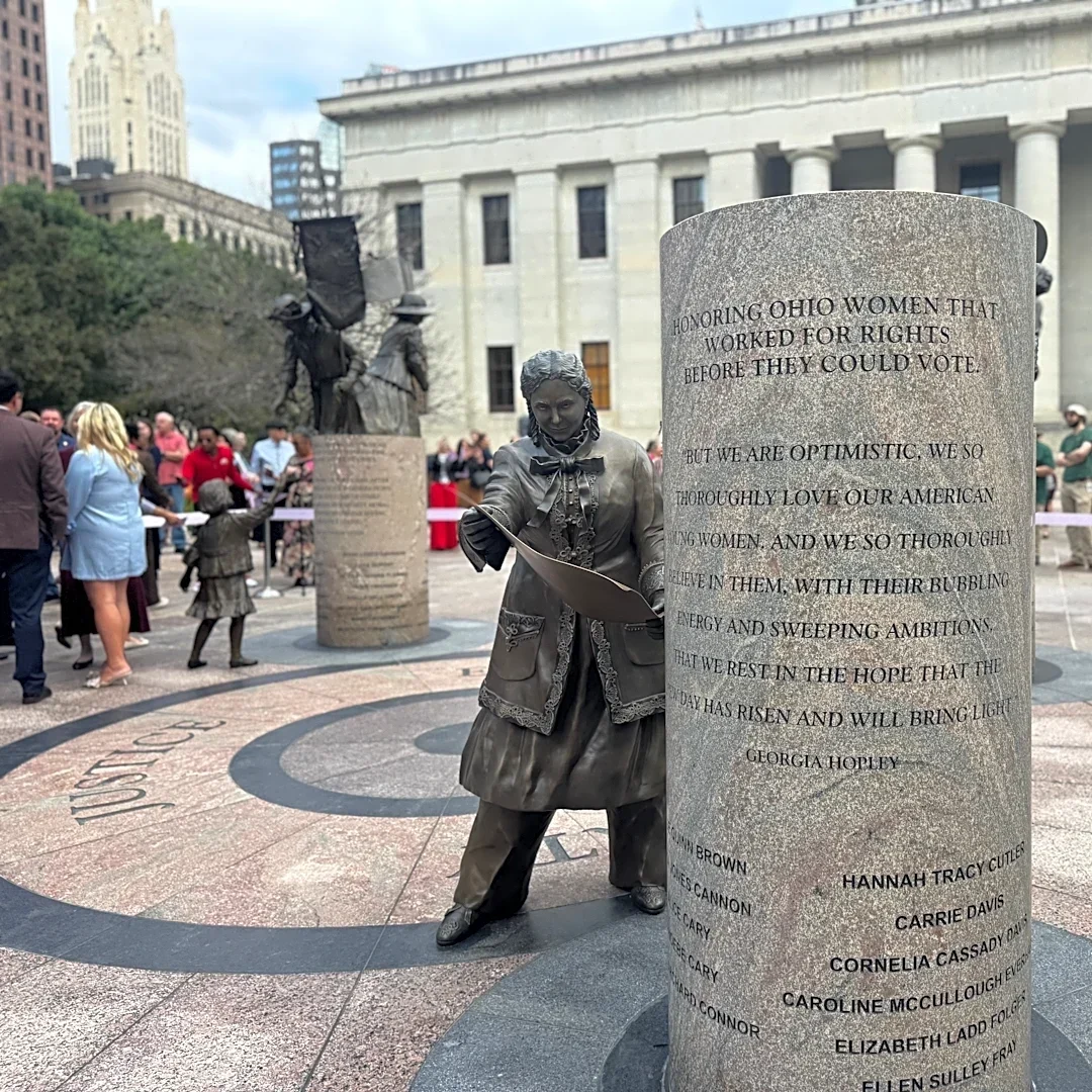 'It’s a great day for women.' Ohio Women’s Monument unveiled