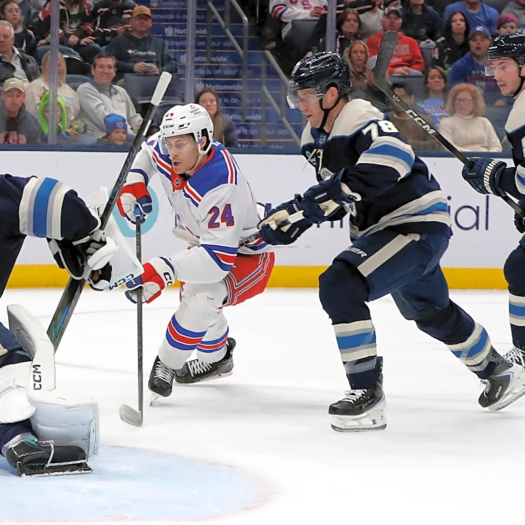 Kent Johnson lifts Columbus Blue Jackets past New York Rangers in OT