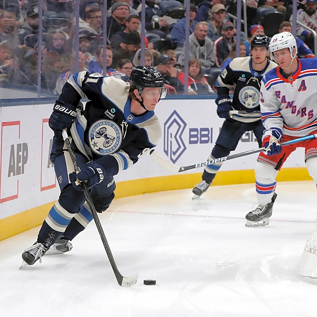 Kent Johnson is dangerous again for Columbus Blue Jackets