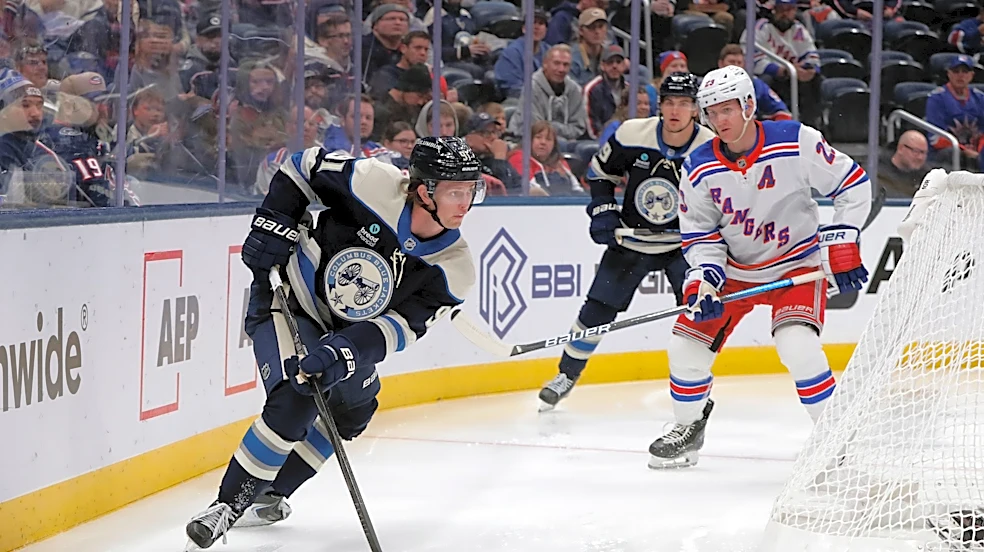 Kent Johnson is dangerous again for Columbus Blue Jackets