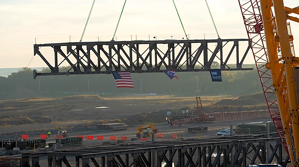 Intel's delayed New Albany plant reaches construction milestone