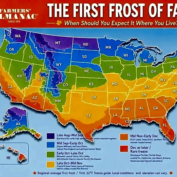When will Tennessee get cold? Estimated first frost dates for 2026