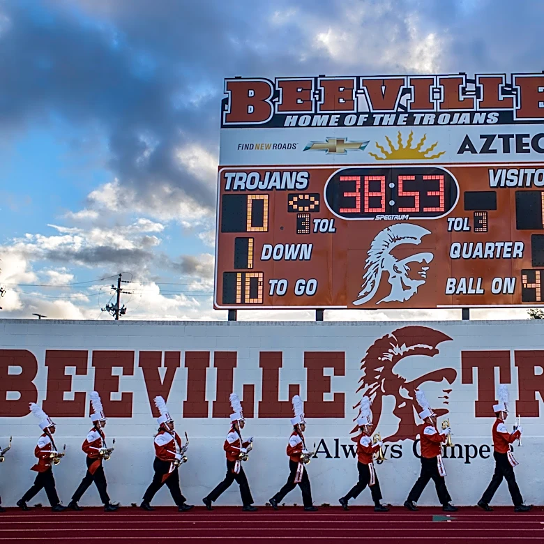 Where will Alice football play with Memorial Stadium opening delayed?