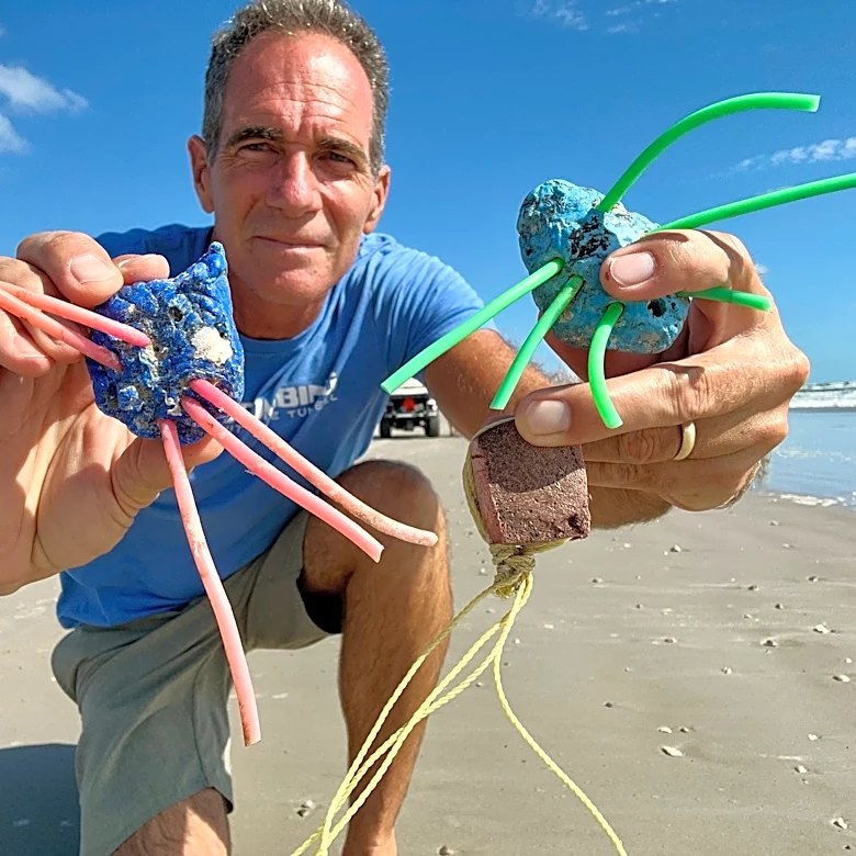 Have you seen artificial crabs washed ashore? Here's what they're for