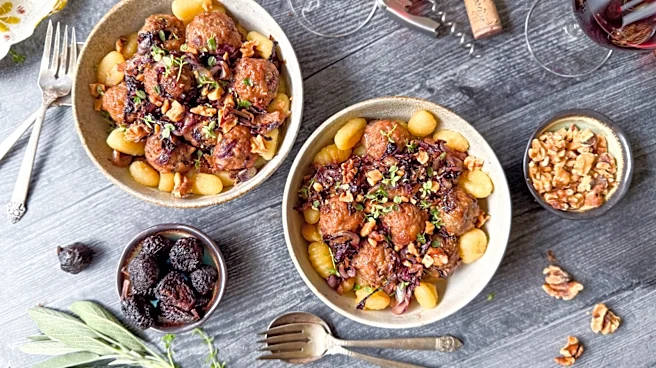 Fig And Gorgonzola Meatballs With Gnocchi And Radicchio Recipe