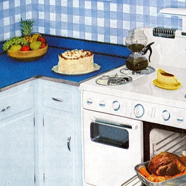 11 Kitchen Wallpaper Patterns From The '50s That Deserve A Revival