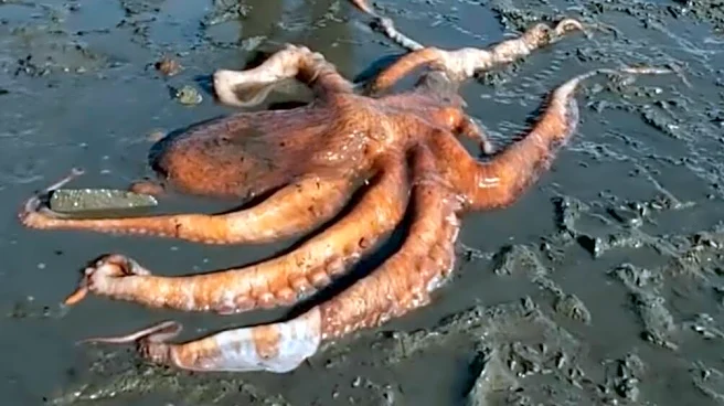 Family Call For Help When They Find World’s Largest Octopus Species Stranded In Mud