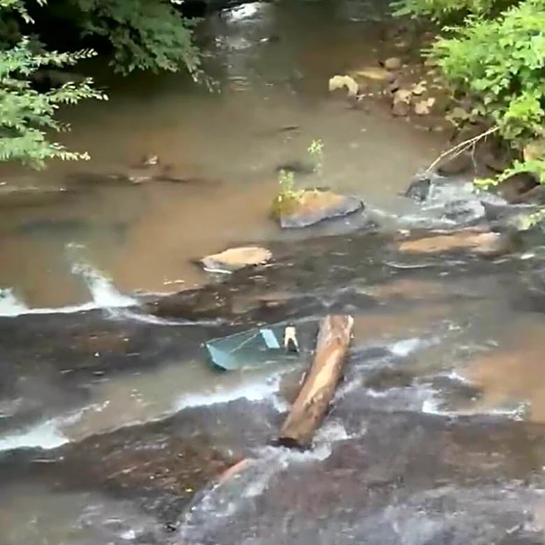 Hiker Stops To Inspect Cage In River — And Realizes There's Someone Inside