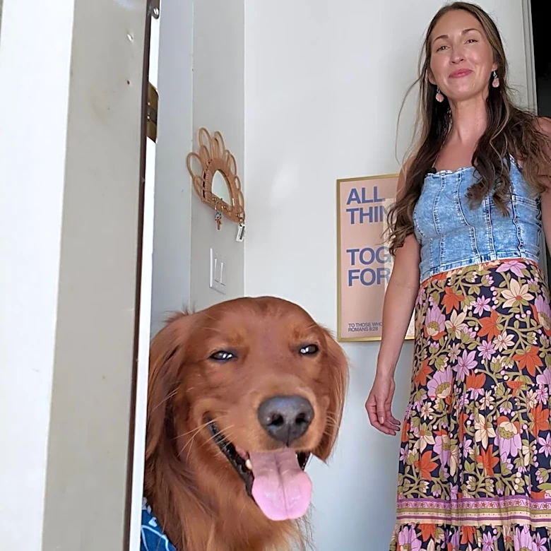 This Family Designed Their Boho Home With Their Golden Retriever In Mind