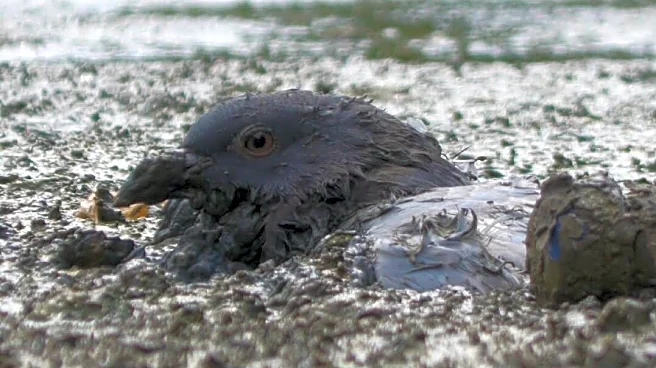 Rescuer Spots Tiny Head Sticking Out Of Thick Mud — Then Realizes It's Alive