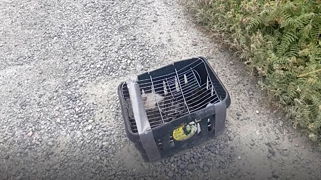 Shelter Volunteer Finds A Grocery Basket On A Dirt Road With 4 Little Faces Staring Out