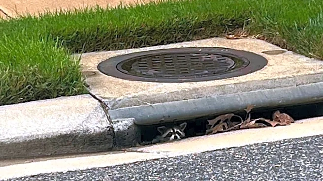 Driver Pulls Over For A Baby Animal In A Storm Drain — Then Realizes Why She's Hiding