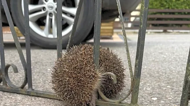 Vets' Jaws Drop When A Hedgehog Arrives Attached To A Garden Gate