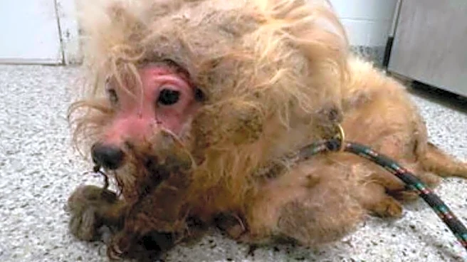 Watch The Moment A Severely Matted Dog Feels The Sun On Her Skin For The First Time In Years