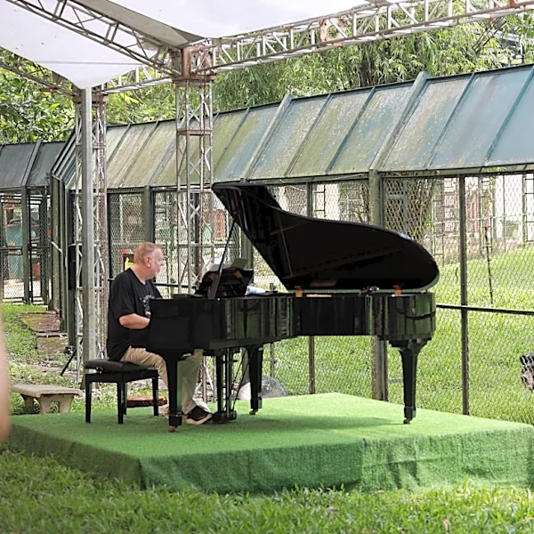 Rockstar Rick Wakeman Performs A Private Concert For 150 Moon Bears Rescued From Bile Farms