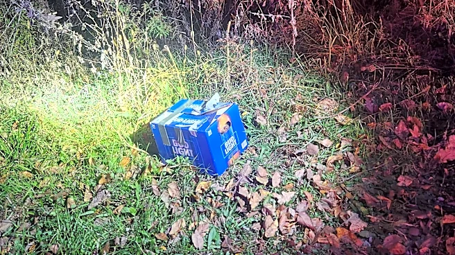 Officer Follows Barking To A Taped-Up Beer Box With A Tiny Nose Poking Out