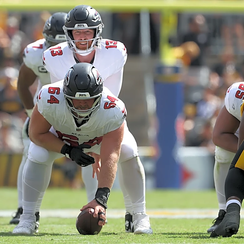 Kevin Stefanski defends Falcons offensive line after rough debut